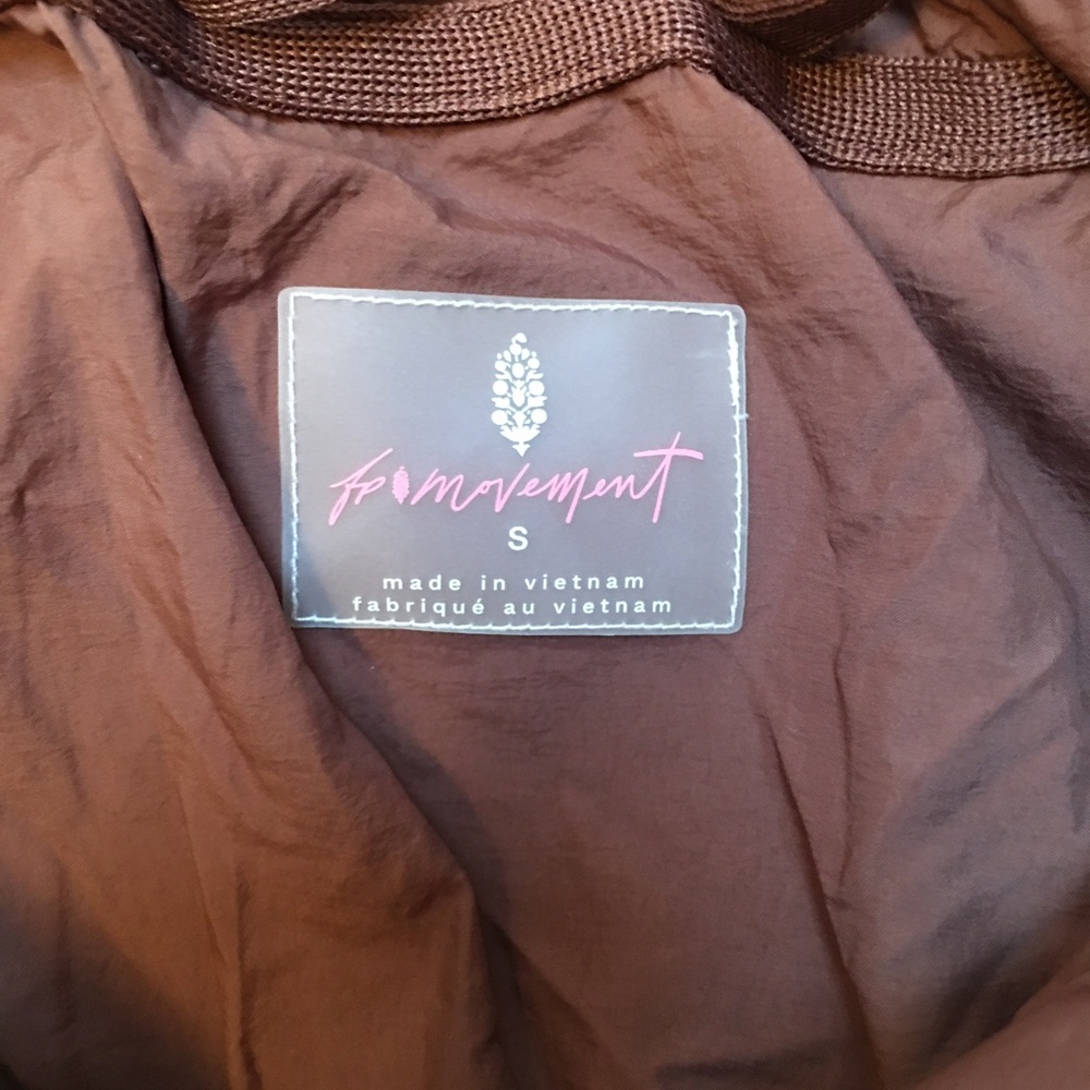 FP Movement pippa packable puffer jacket toasted almond brown small - Picture 8 of 9